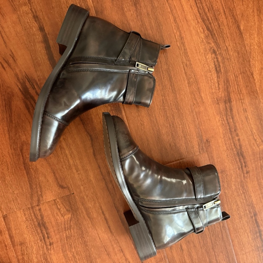 Sam Edelman NOLYNN BUCKLE BOOTIE In Chestnut Size 5.5 $170 New Without Box - Picture 10 of 13
